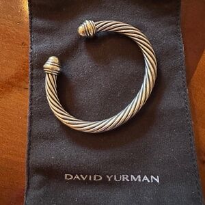 David Yurman Gold and Silver Cable Bracelet